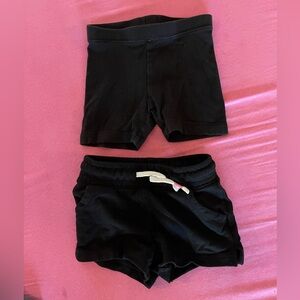 Girls black shorts bundle sz 3t
